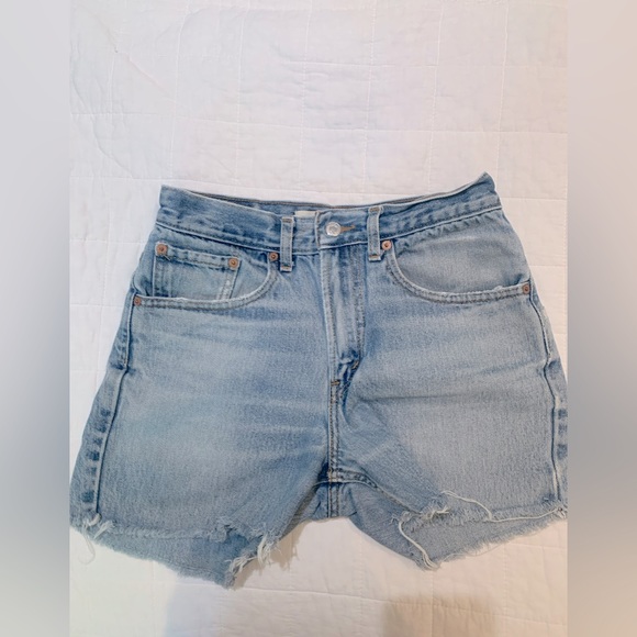 Vintage Levi Cut-off  High-rise Jean Shorts - Picture 1 of 7